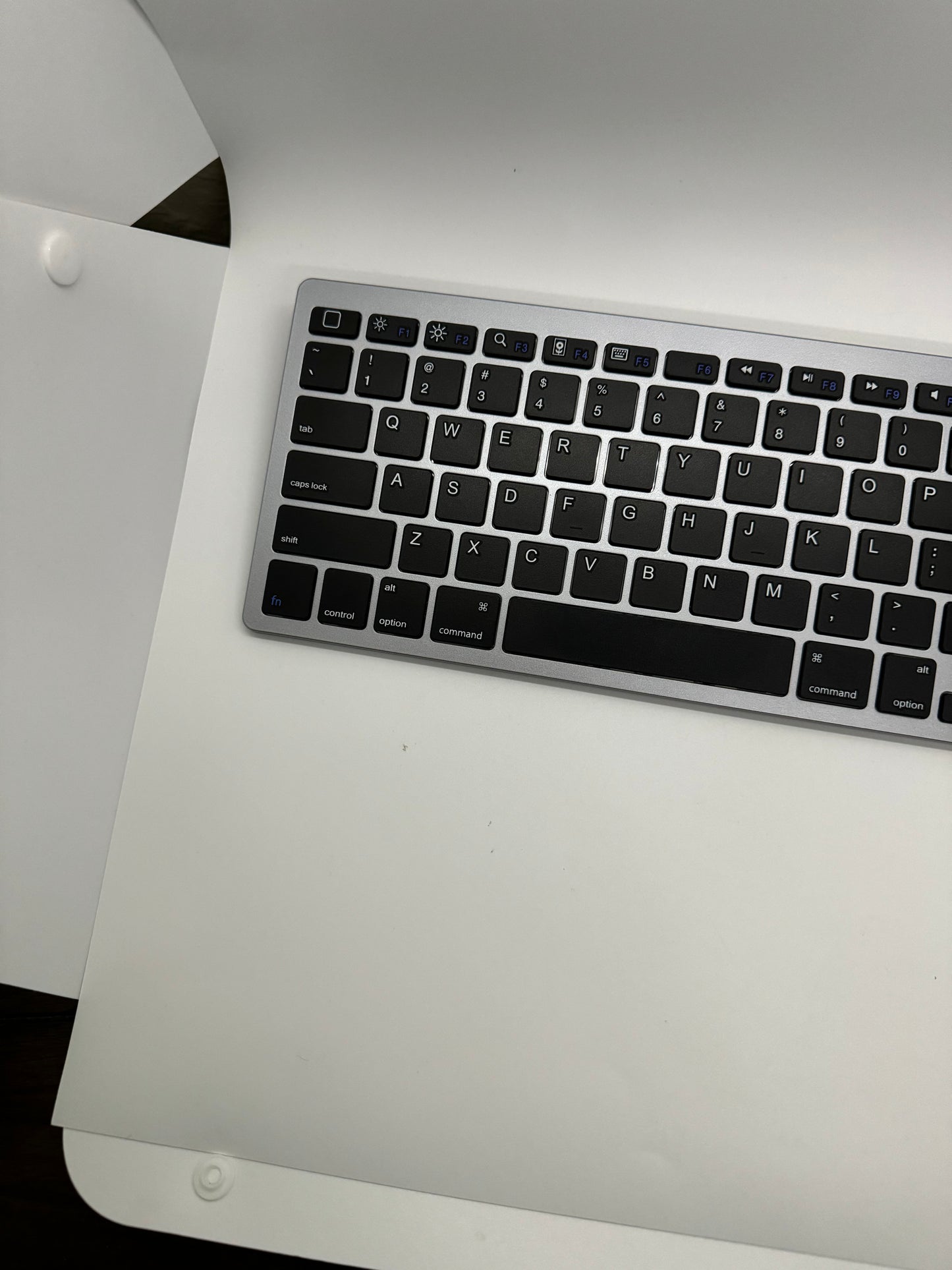 Super slim and lightweight portable Bluetooth Keyboard With Super Comfortable Cushioned Keys, easy pairing, and Compatibility With iOS, Android, Mac OS, or Windows